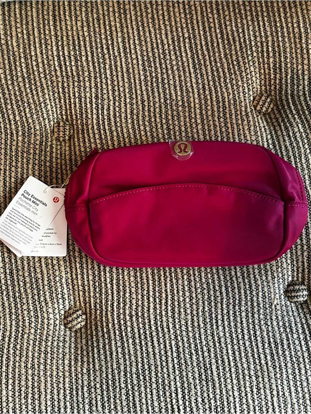 Lululemon City Essentials Pouch Mini - Berry Rumble - NWT - SOLD OUT